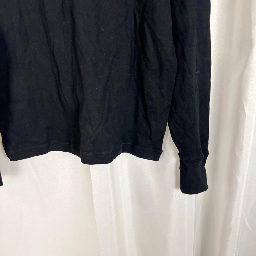 Men’s Tom Ford size 54 L black Henley long sleeve shirt - Picture 5 of 6